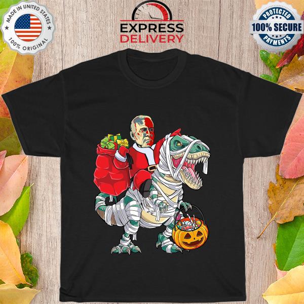 Biden Riding Dinosaur Christmas Sweater