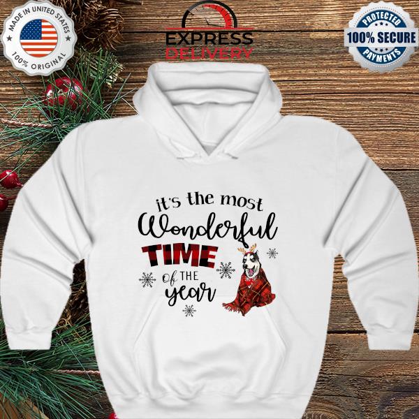 Husky It's the most wonderful time of the year Christmas s hoodie