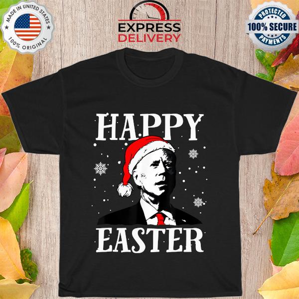 Joe Biden santa hat happy easter ugly Christmas sweater