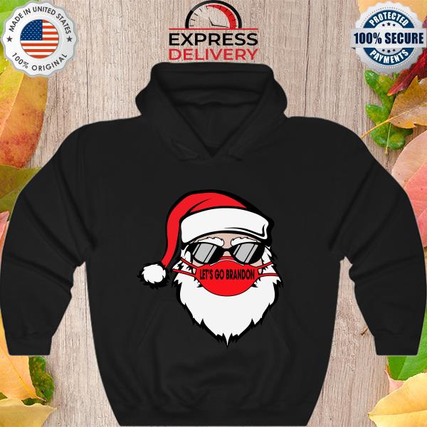 Santa Claus Face Mask Let’s Ho Ho Ho Brandon Christmas Sweater Hoodie